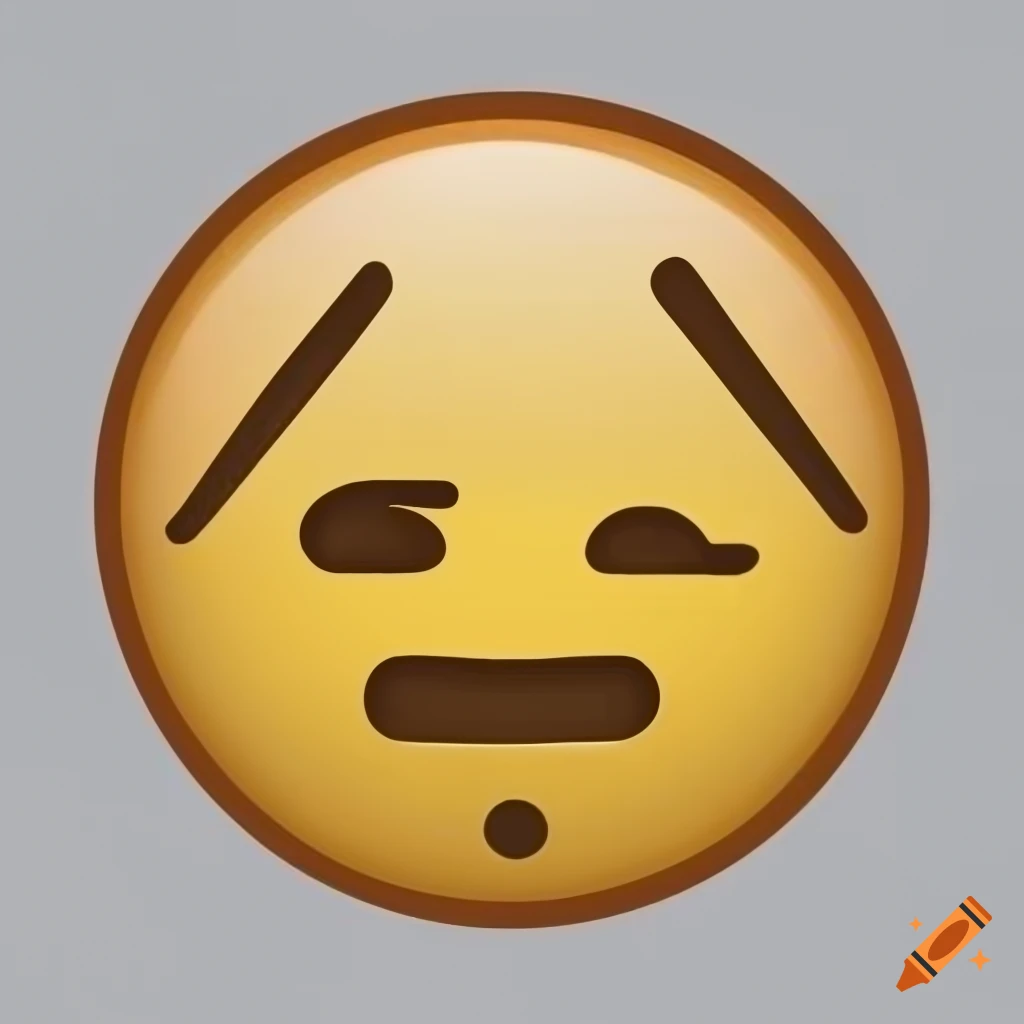 Warning and wink face emoji on Craiyon