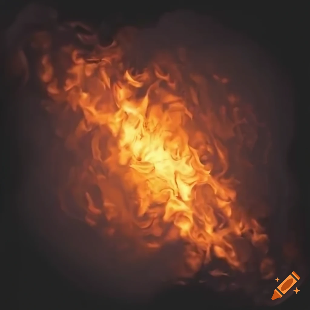 highly detailed fire particle texture on black background