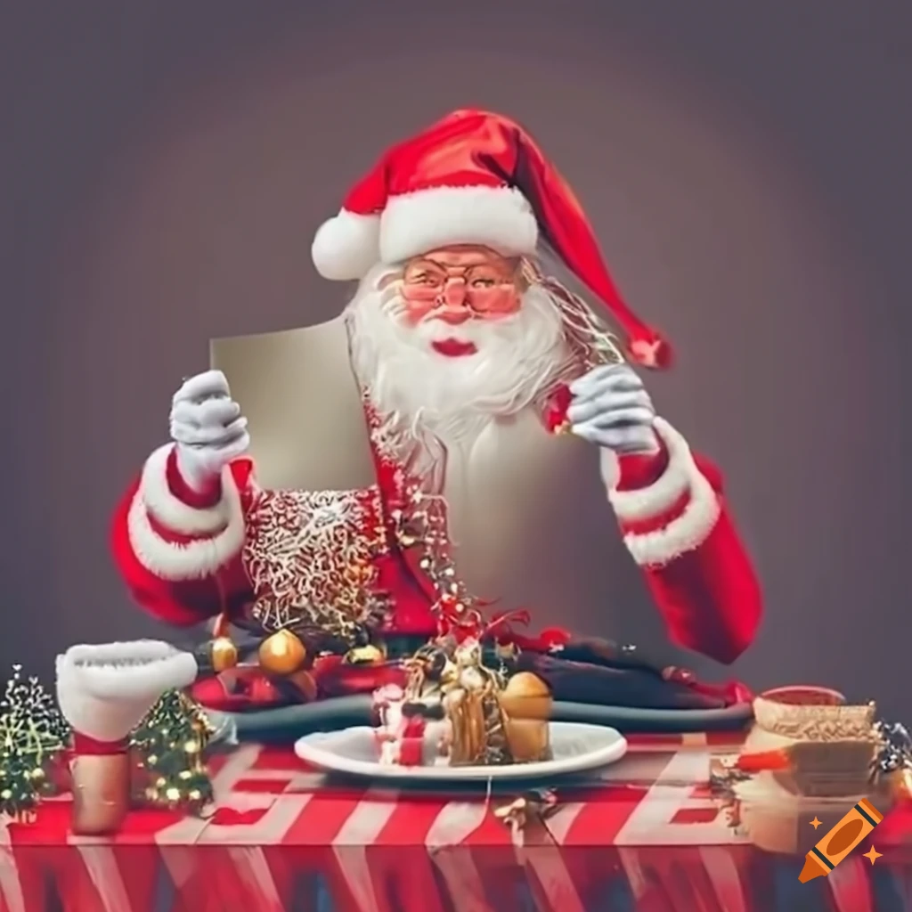 Festive Table With A Letter To Santa Claus On Craiyon festive-table-with-a-letter-to-santa-claus-on-craiyon