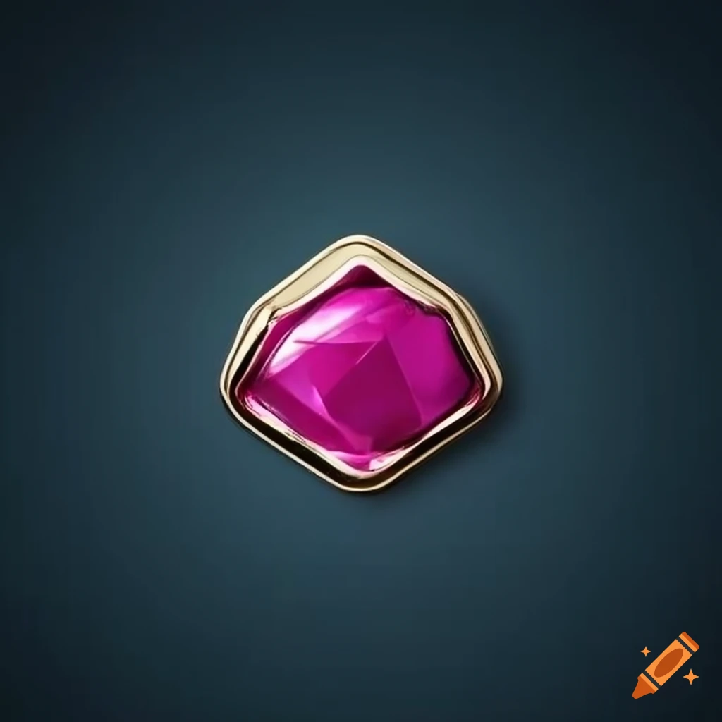 Elegant white gold and fuchsia wax seal design