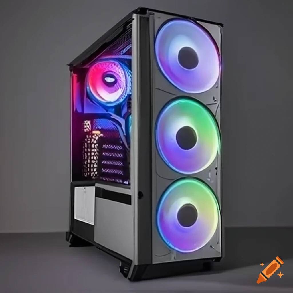 Spiderman themed gaming pc case on Craiyon