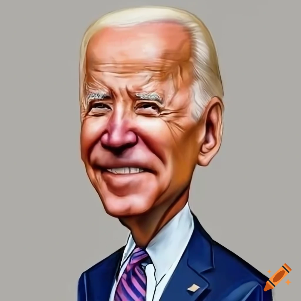 Caricature of joe biden on Craiyon