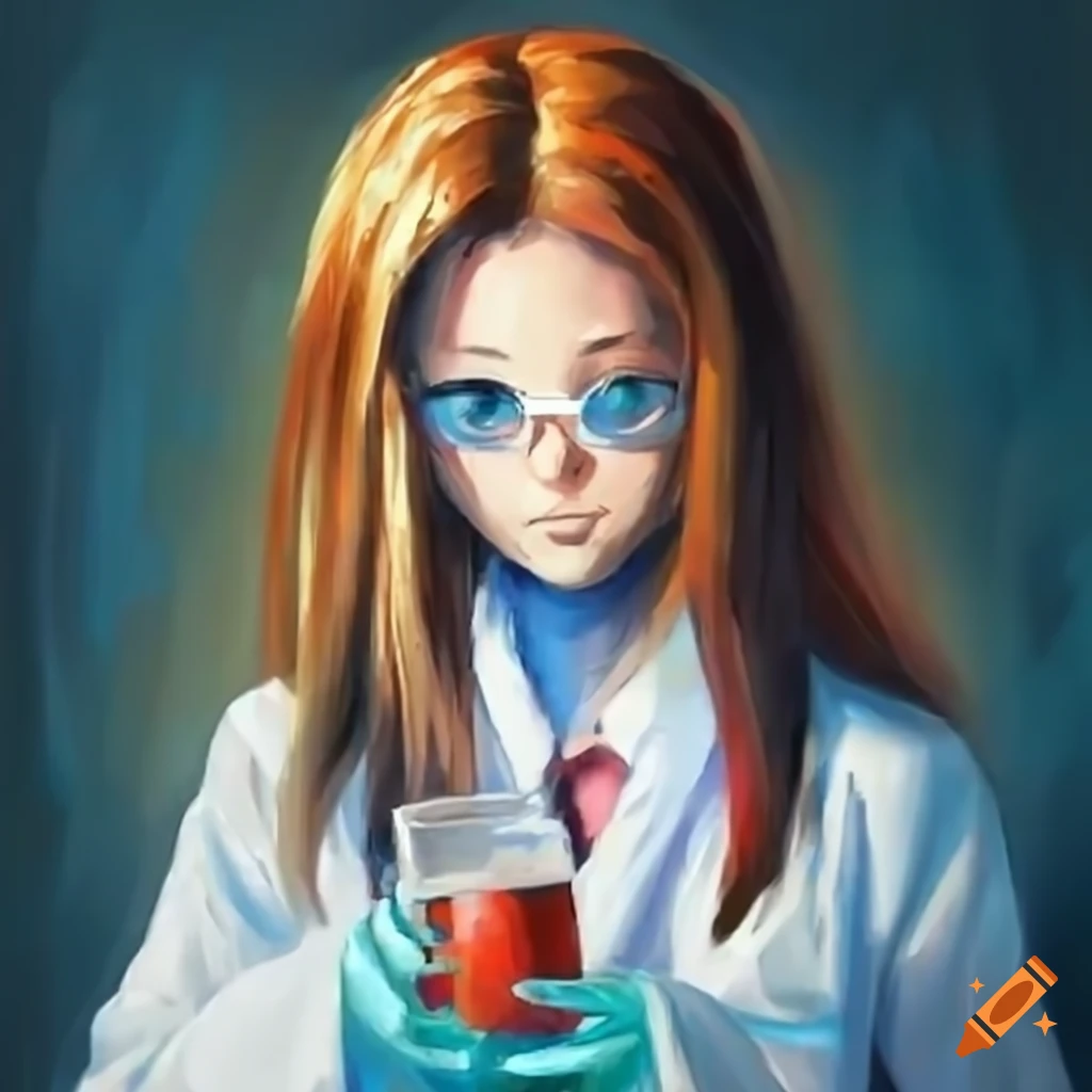 anime character dressed as scientist
