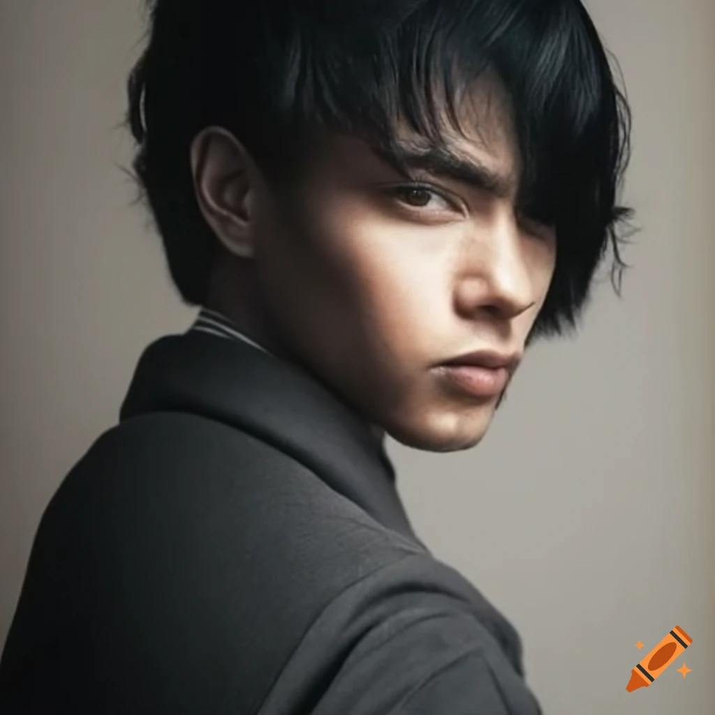 portrait of an adult man with black hair
