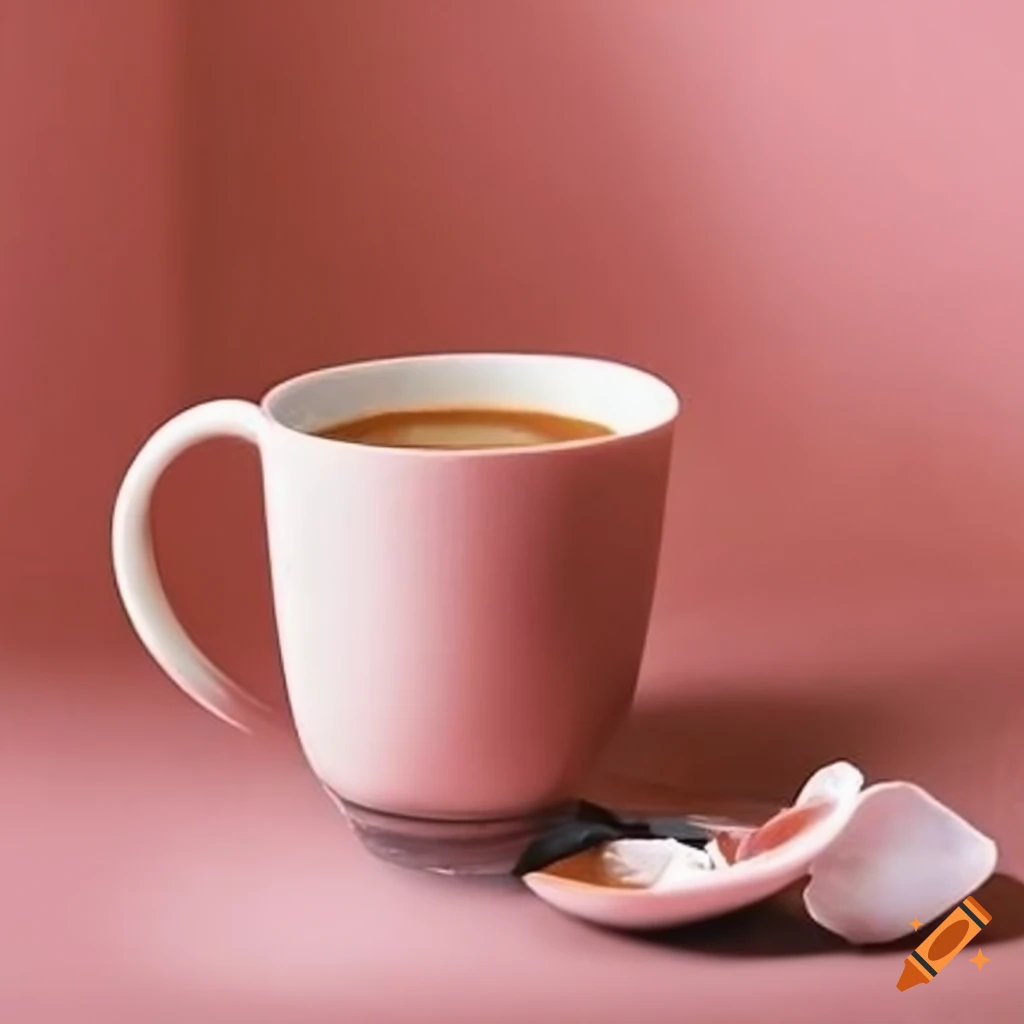 Pastel pink coffee machine on Craiyon