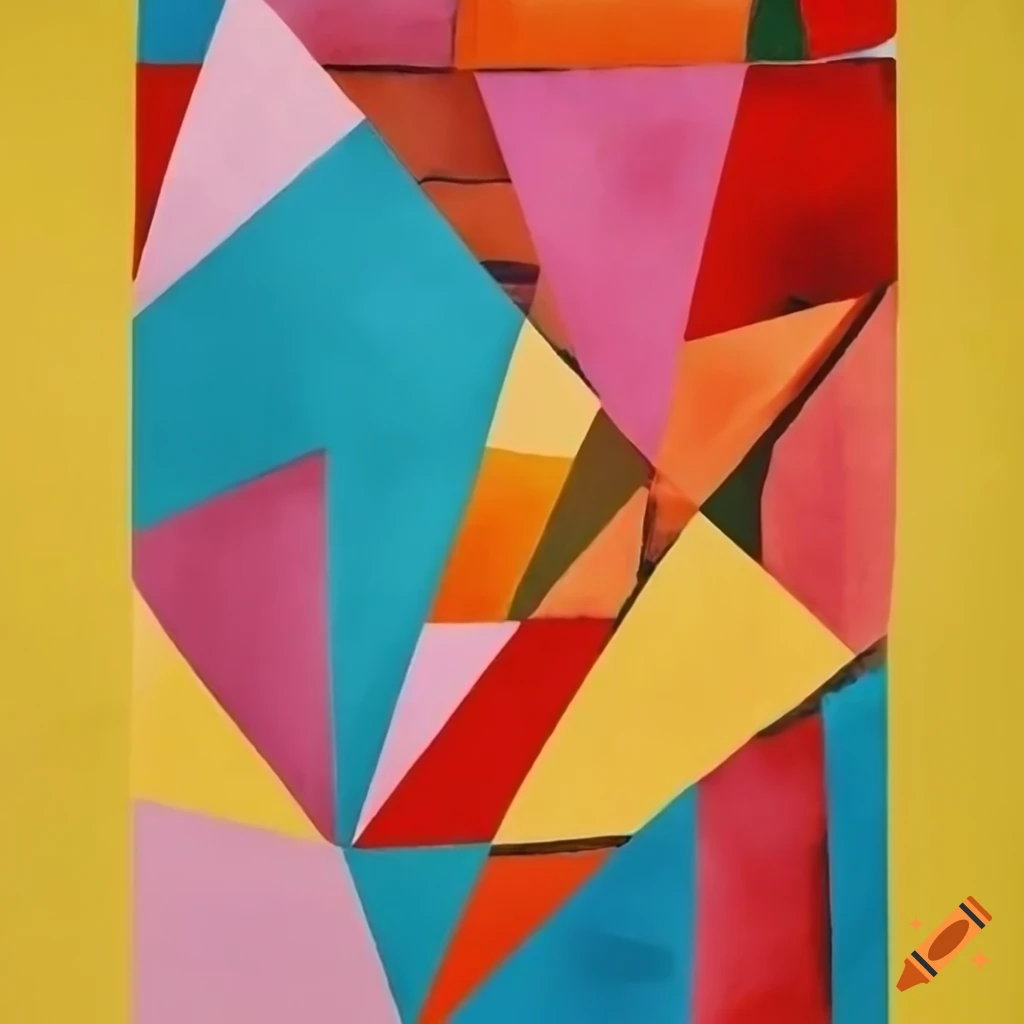 colorful triangle collage artwork by Henri Matisse