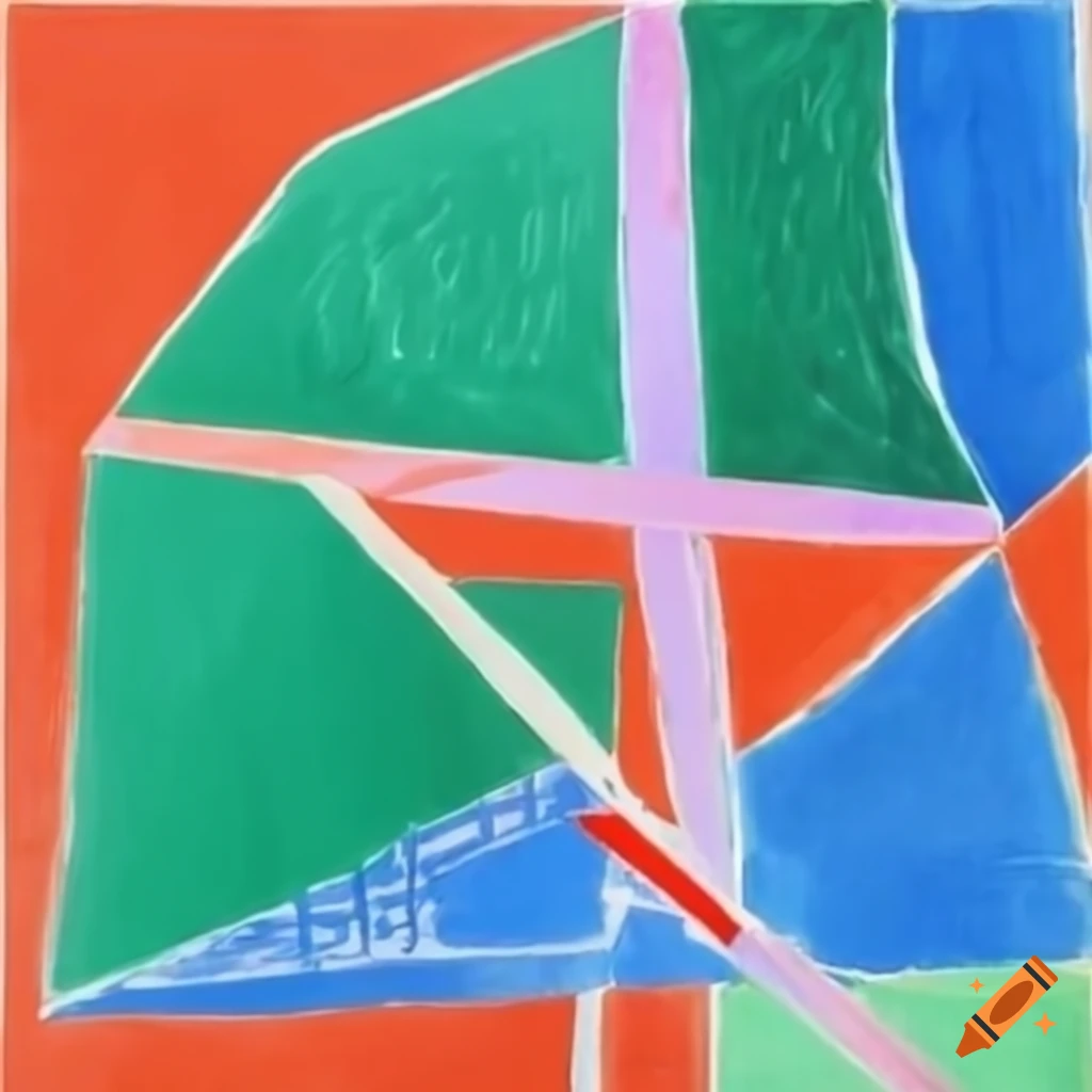 unique spatial structure inspired by Picasso and Hockney
