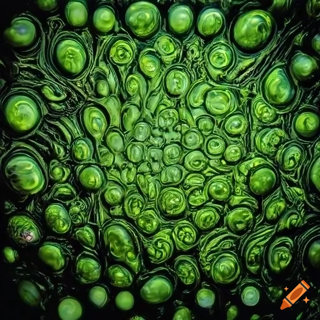 creepy alien-themed 2D game with slimy tiles