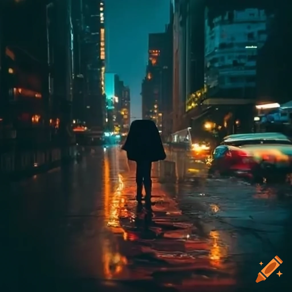 person creating a storm in a city