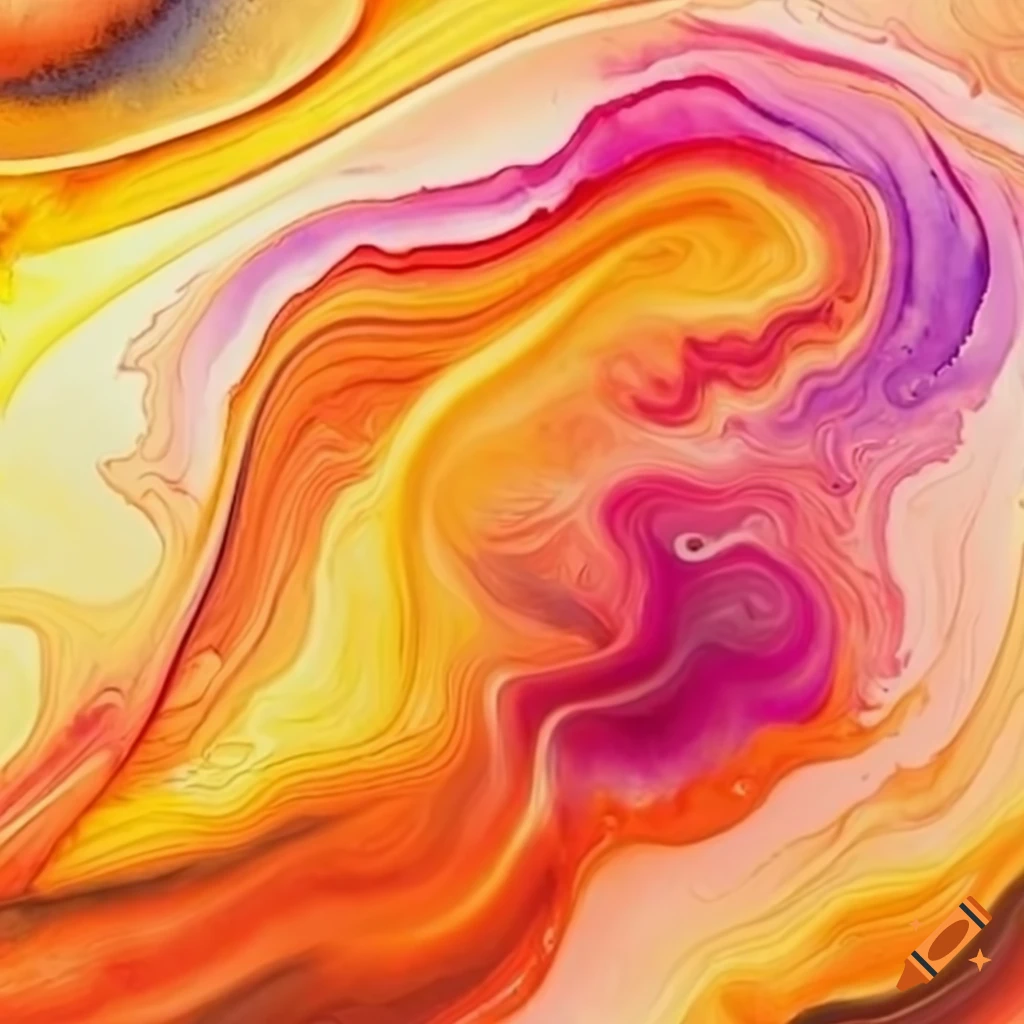 swirling autumn watercolors in 16:9 ratio