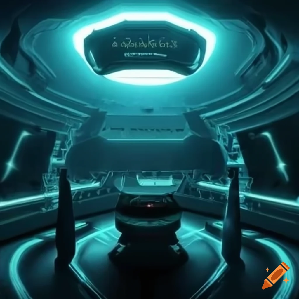 Salle de qg militaire futuriste avec holograme on Craiyon