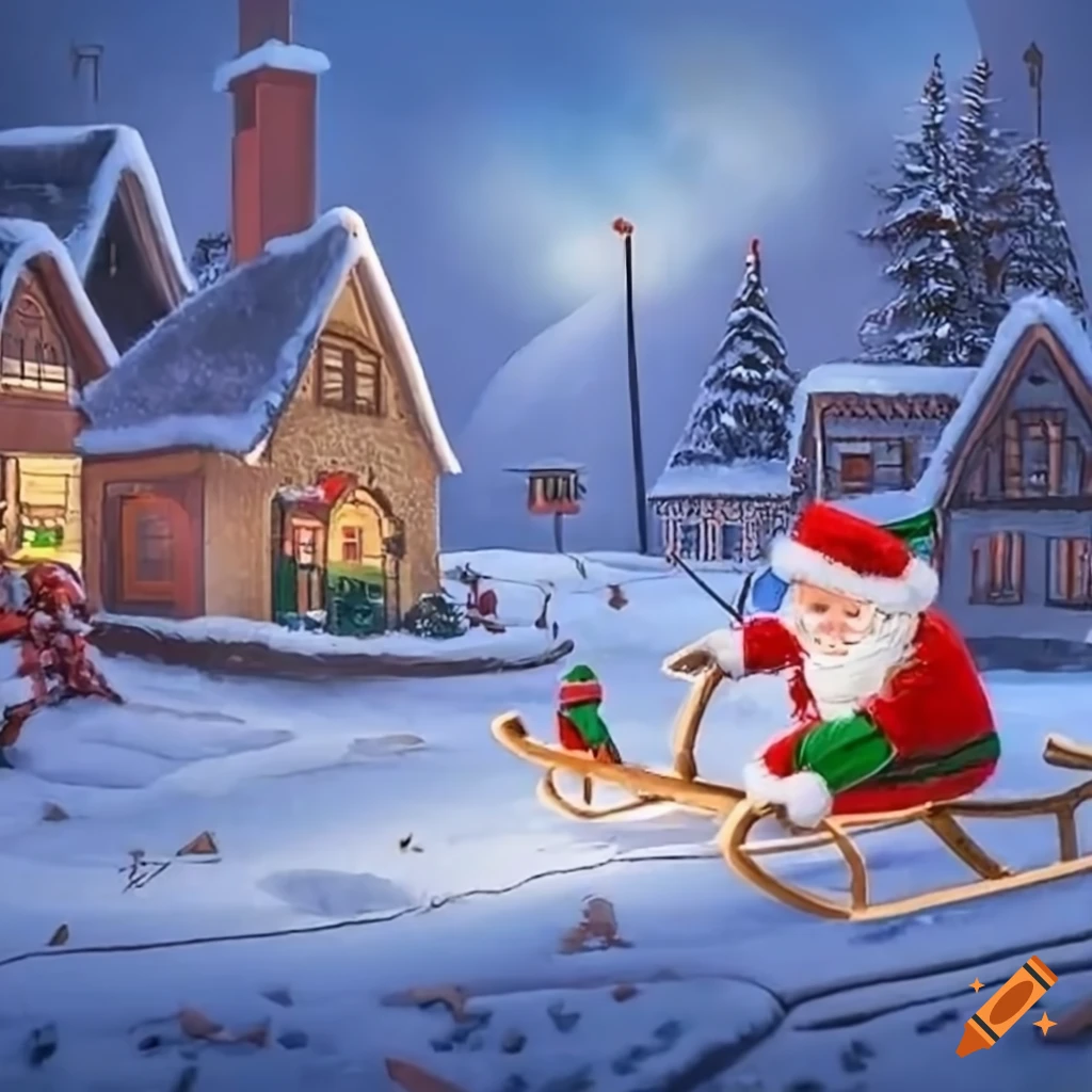 santa-claus-flying-over-a-snow-covered-village-on-craiyon