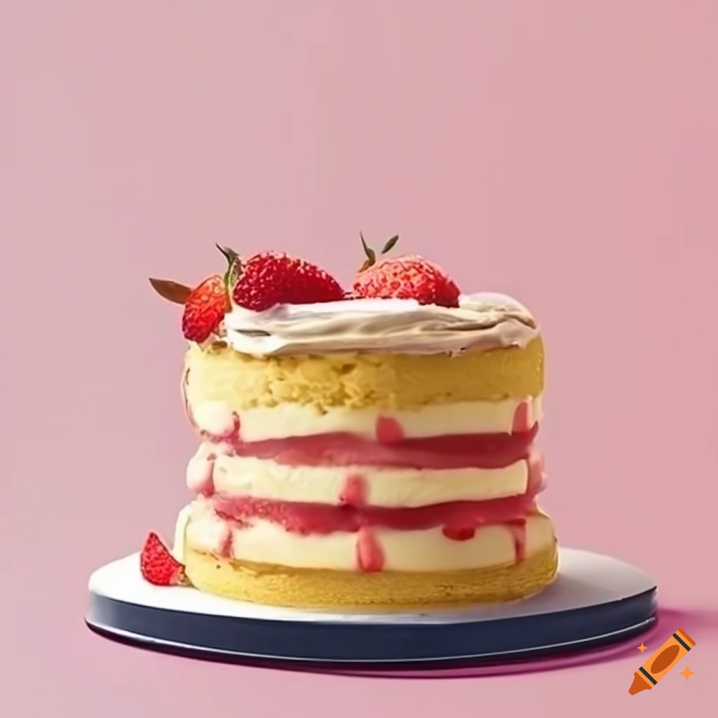 Banana Strawberry Cake With Lemon Curd | vegan & gluten-free | Barcomi's  Onlineshop