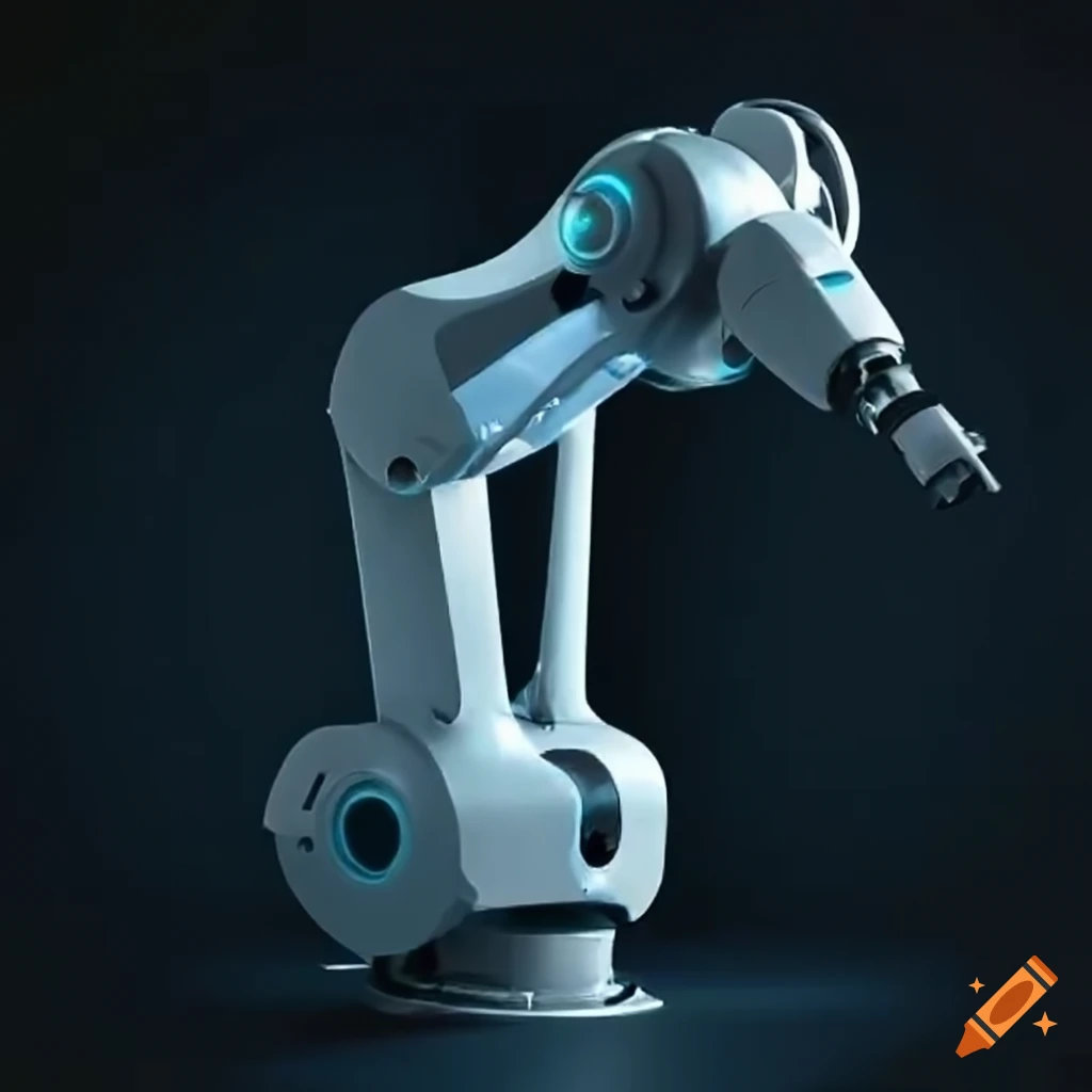 Robot arm in action on Craiyon