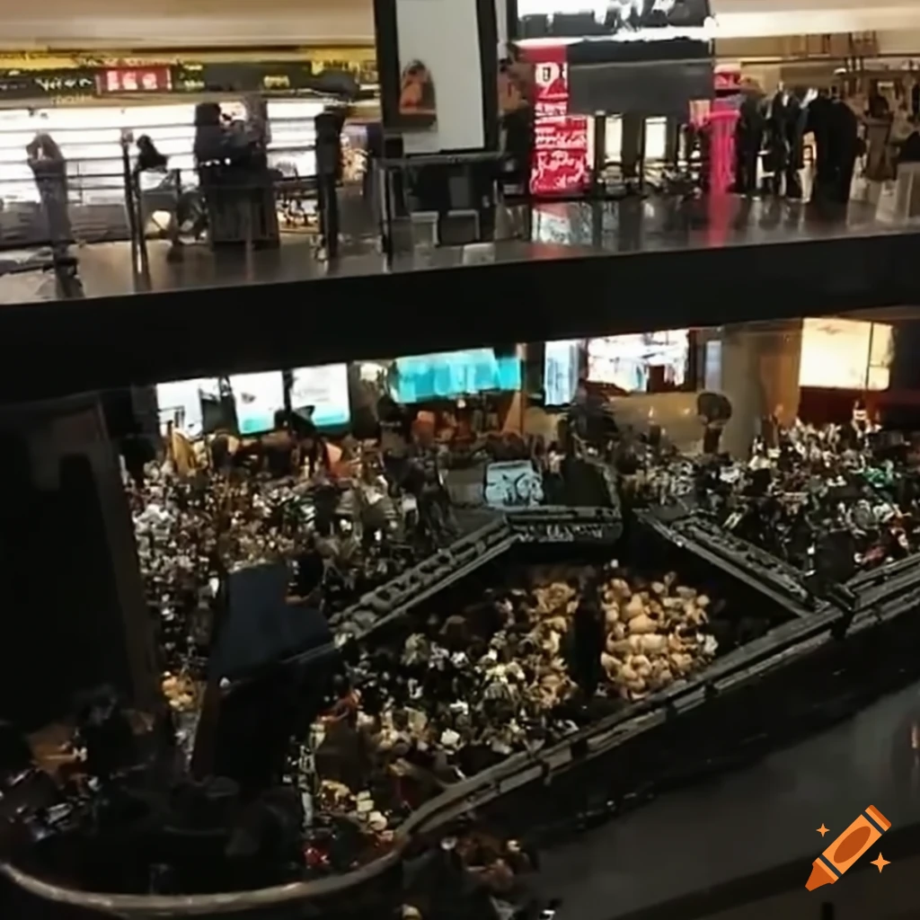 Image depicting black friday chaos