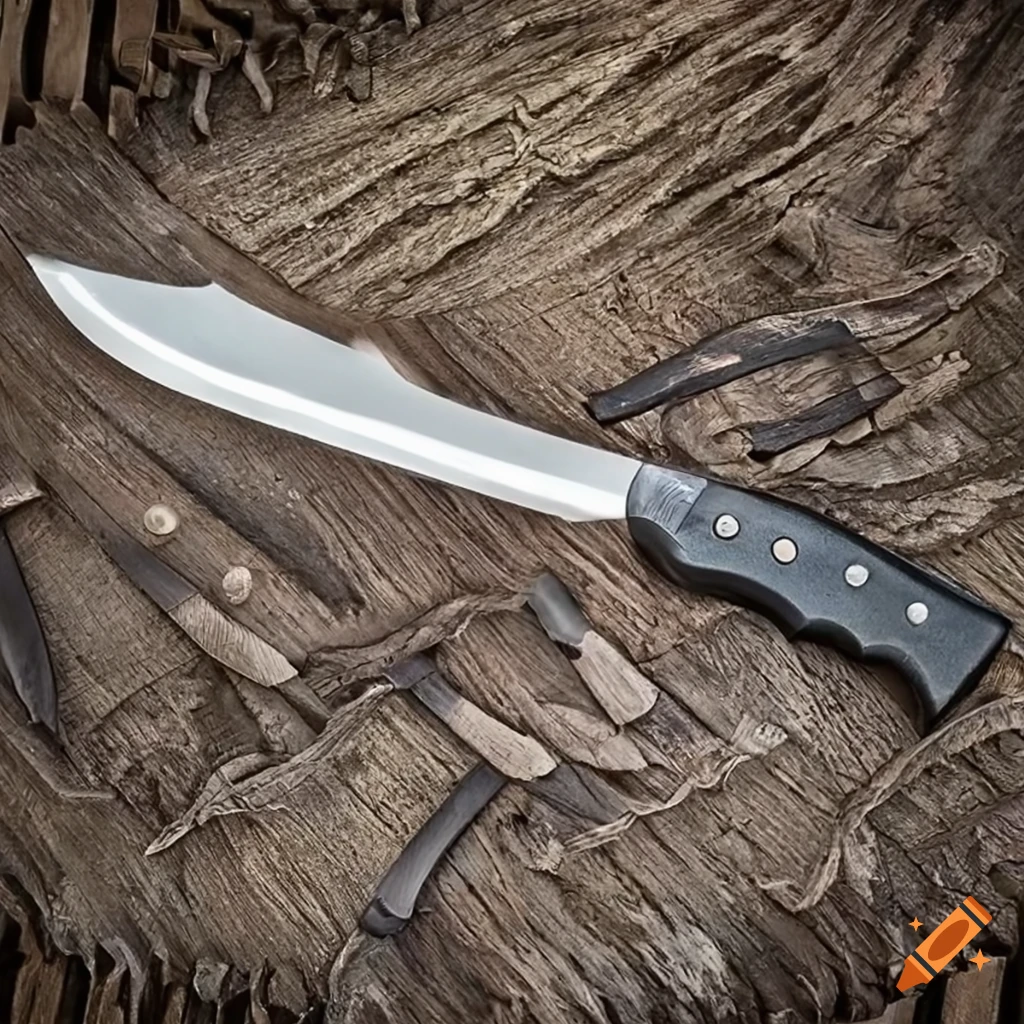 machete with paracord handle