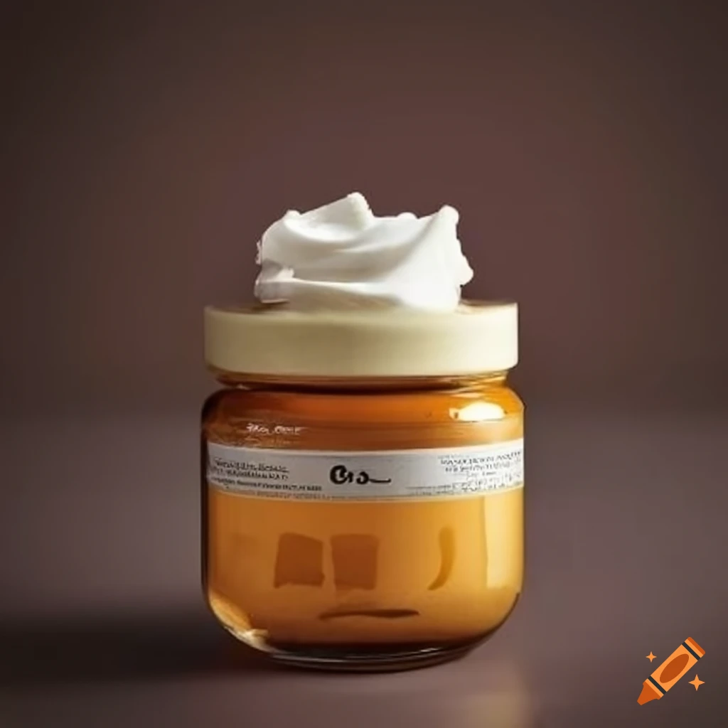 Attractive shea butter cream jar with natural ingredients on Craiyon