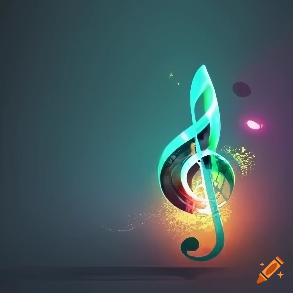 Abstract Music Background In 4k Resolution On Craiyon