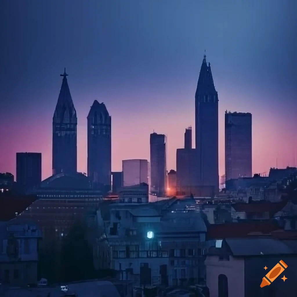 View of the capital city of chestia with modern architecture on Craiyon