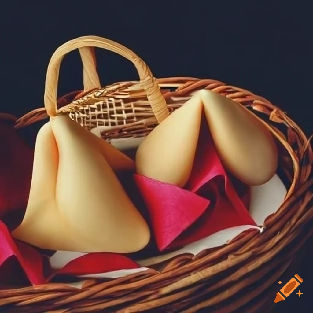 elegantly presented fortune cookies in gift bags