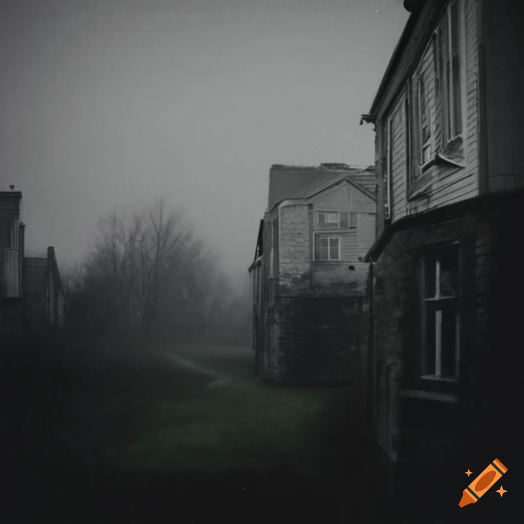 vintage photo of dark suburbs in the 90s