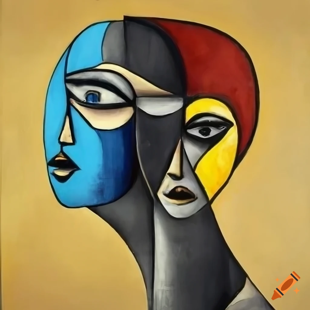 Abstract artwork with monochrome colors and fine lines