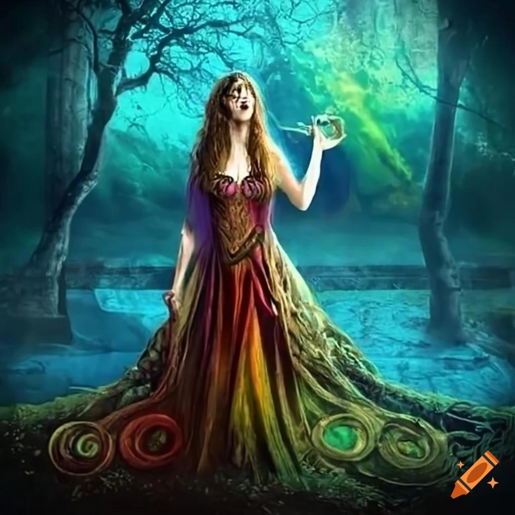 fantasy-portrait-of-a-woman-farmer-with-bandaged-hands-next-to-giant