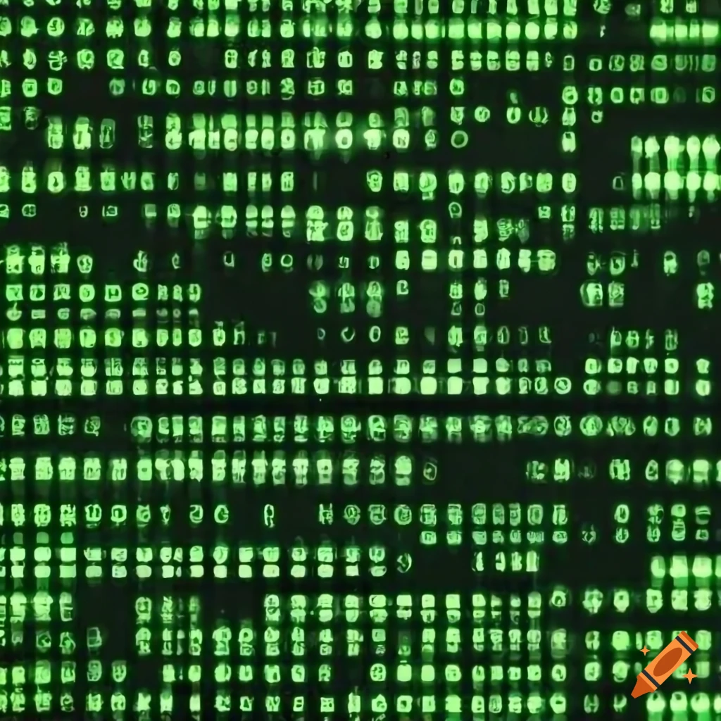 Black Background With Green Matrix Code In Php On Craiyon