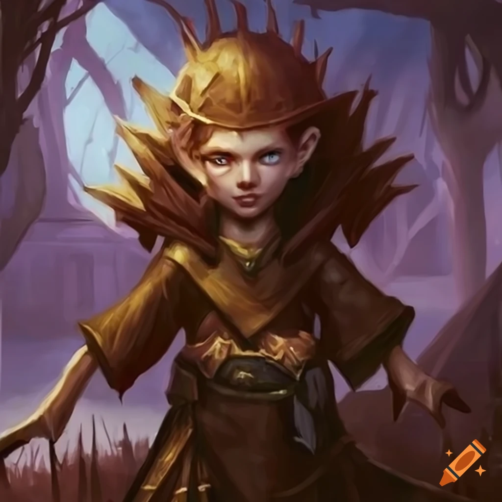 Magic The Gathering Artwork Of A Small Mage Casting A Spell On Craiyon