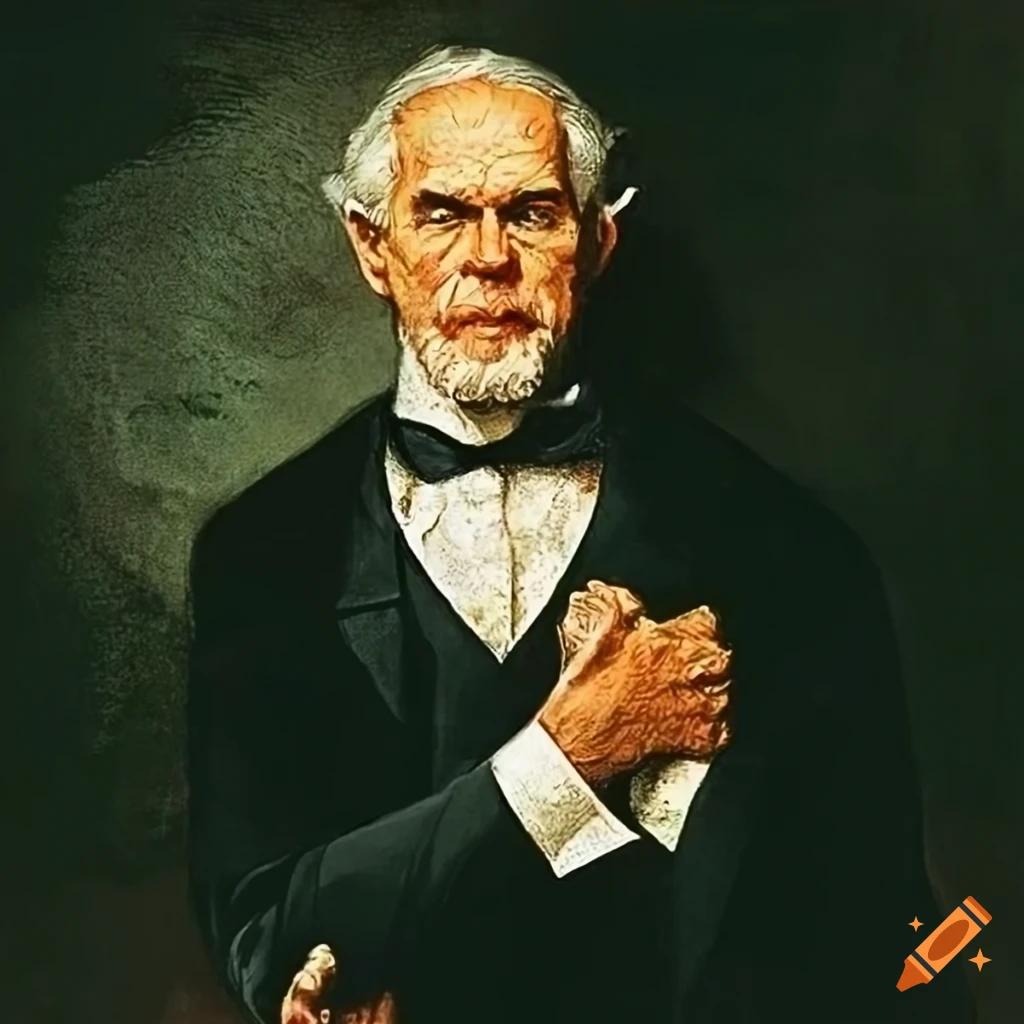 Painting of dr. jekyll and mr. hyde by norman rockwell on Craiyon