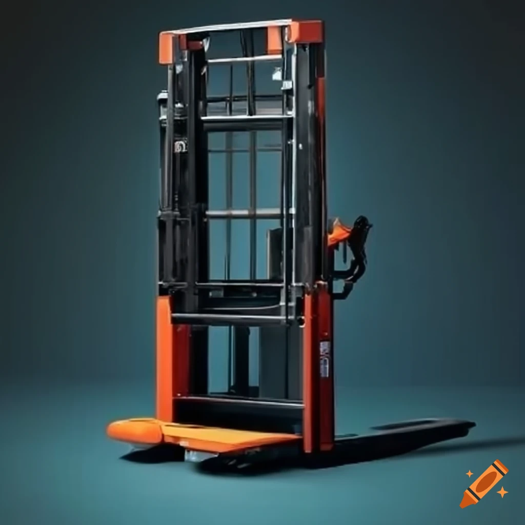 manual stacker in a warehouse