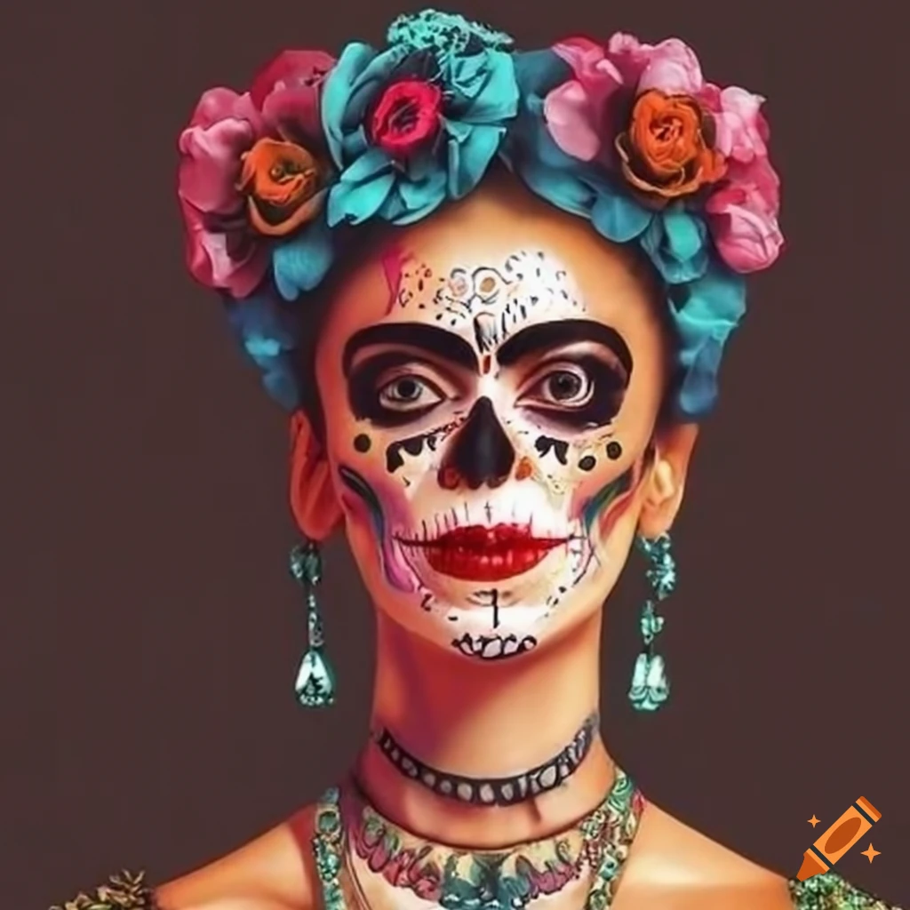 Frida Kahlo on Dia de los Muertos