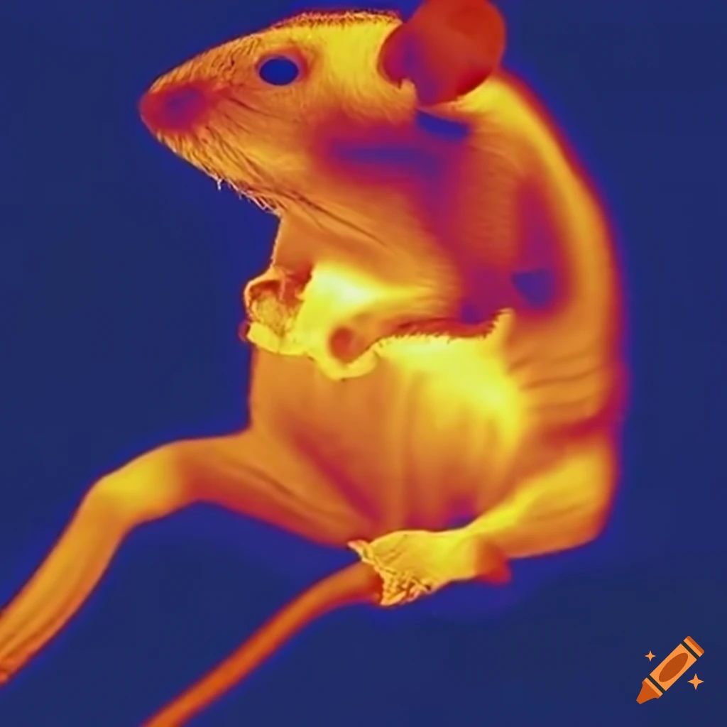 Thermal imaging of a mouse on Craiyon