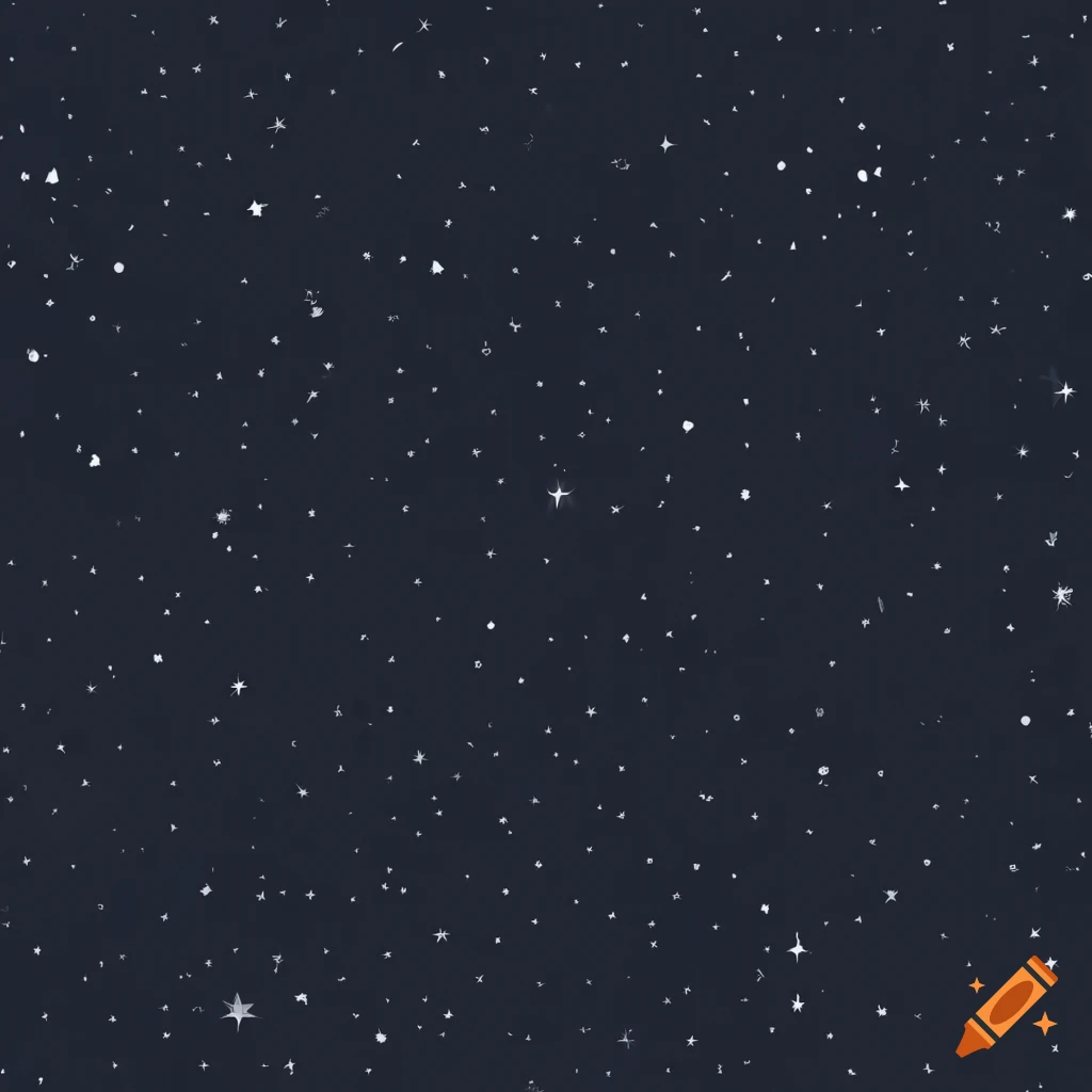 Seamless Vector Art Of A Dark Sky With Stars On Craiyon