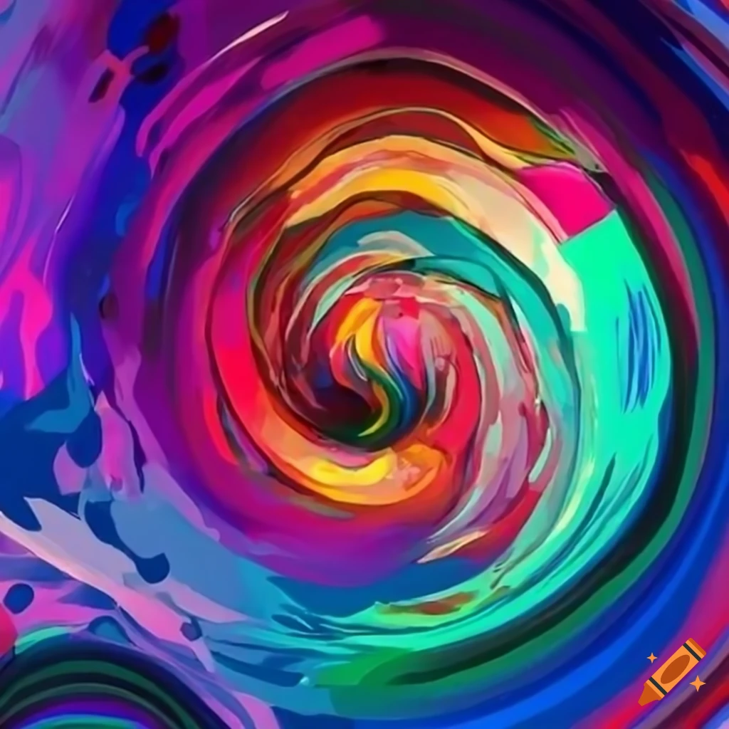 Colorful Artwork For The Song initial Dive On Craiyon