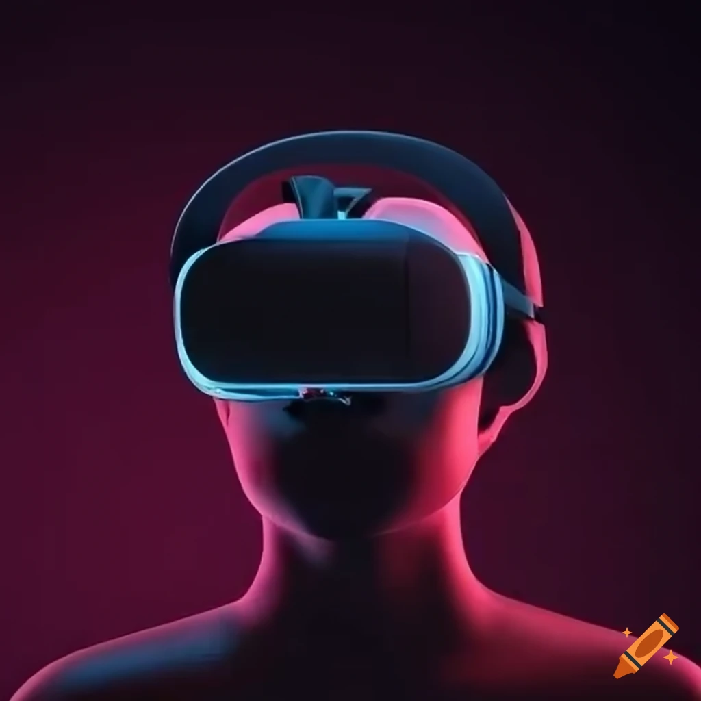 Virtual reality headset on Craiyon