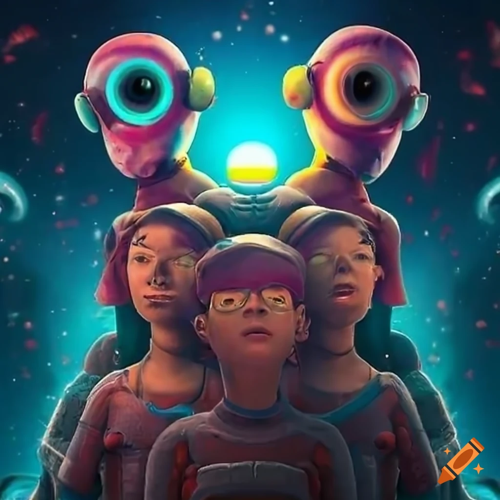 group-of-friends-with-an-extraterrestrial-companion