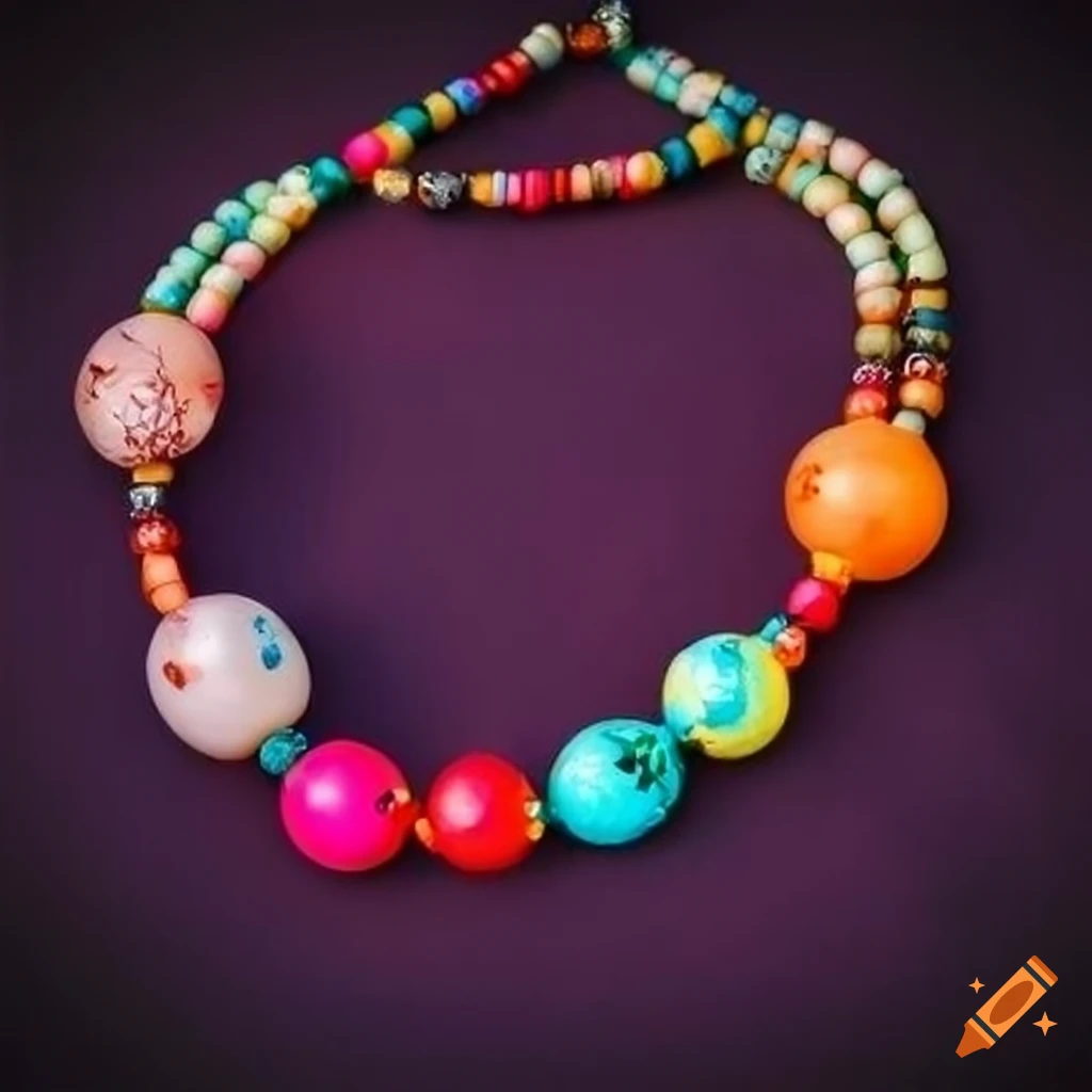 Empanadilla Frita Colorful Beaded Necklace - Positive Mensajes