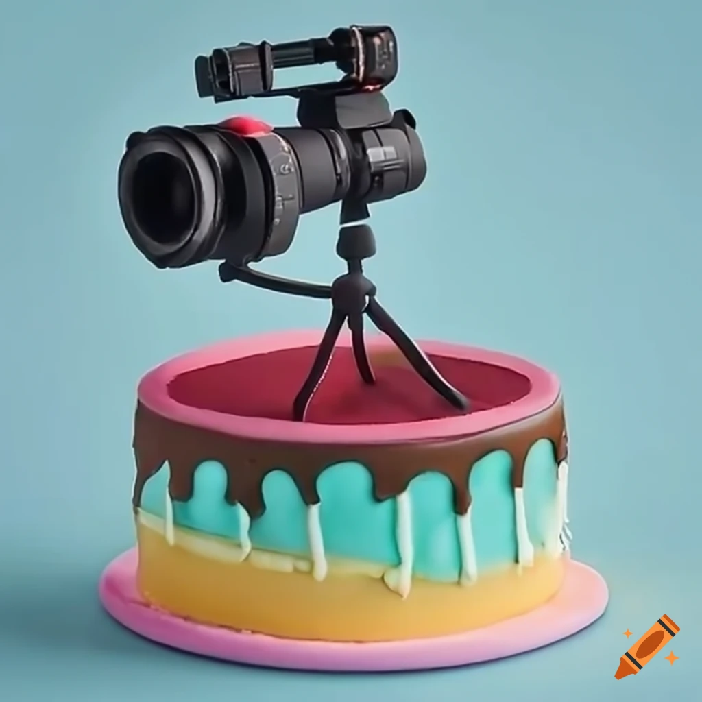 fondant camera cake – Erica's Edibles