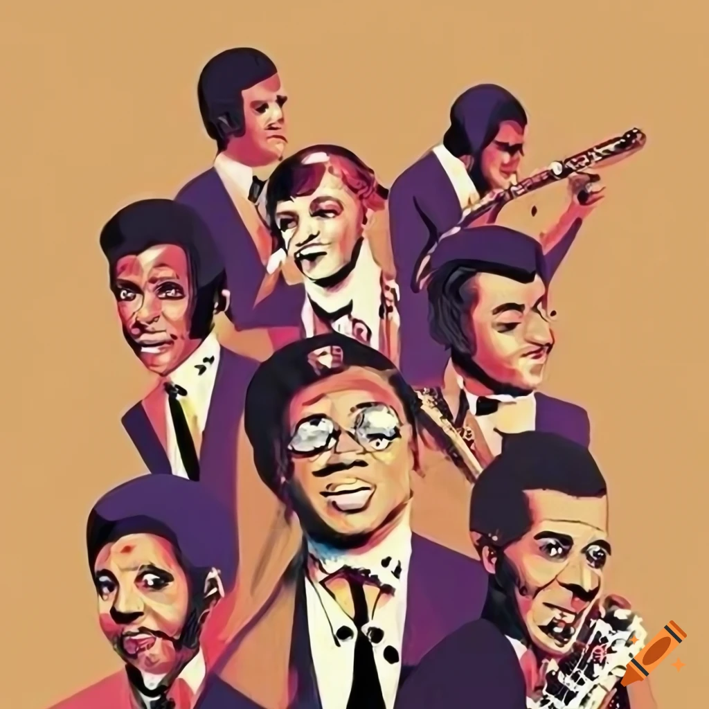 vintage jazz band poster
