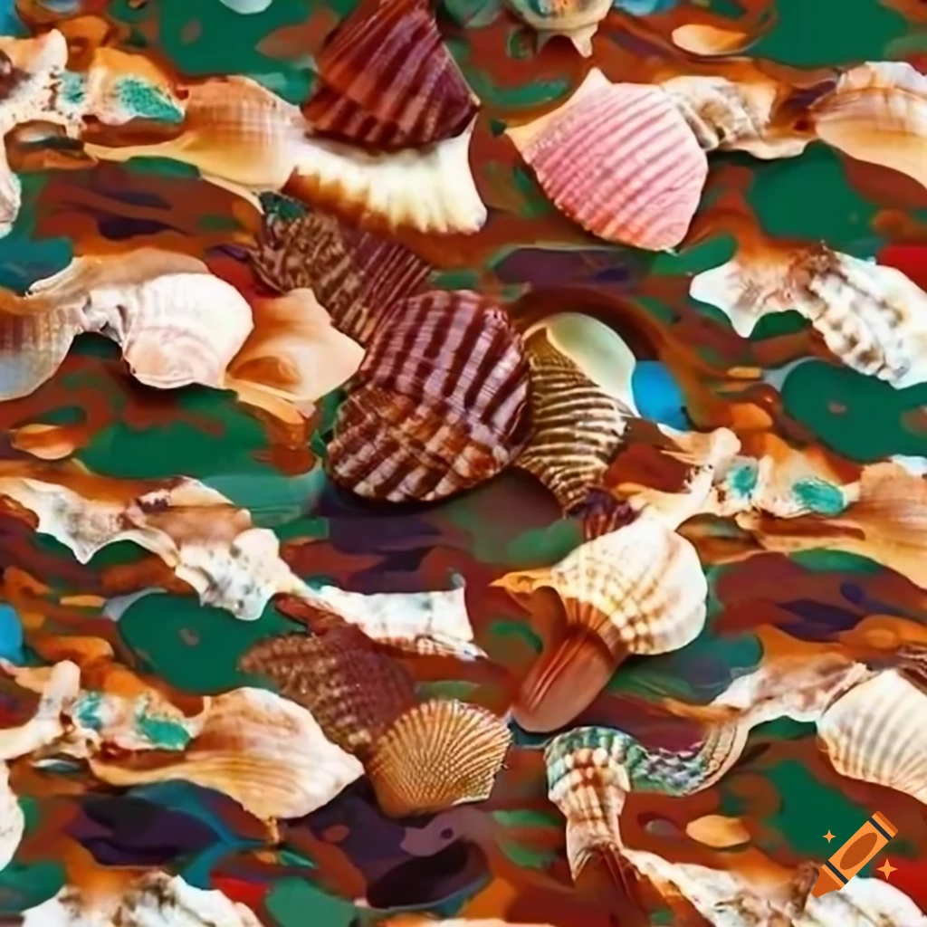 camouflage pattern inspired by seashells