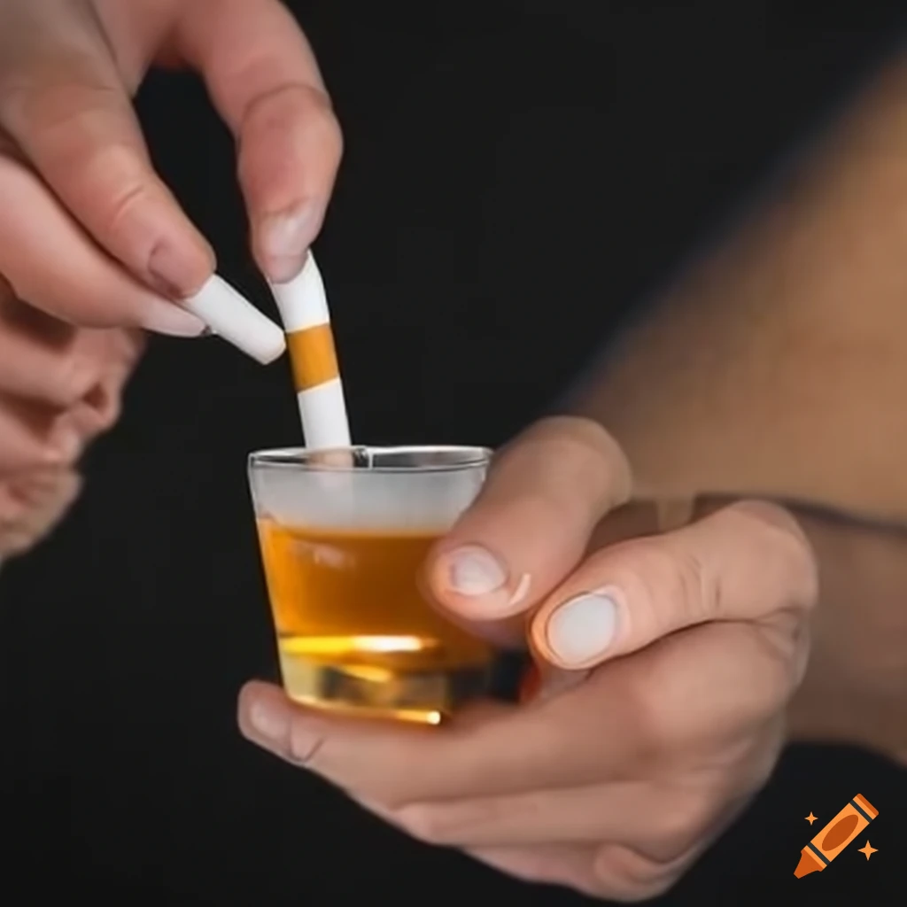 interaction between a person and a cigarette smoker
