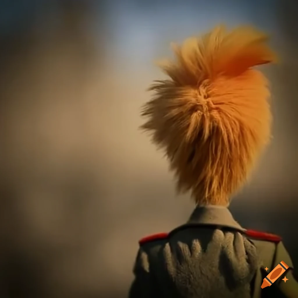 illustration of the Lorax in a war scene