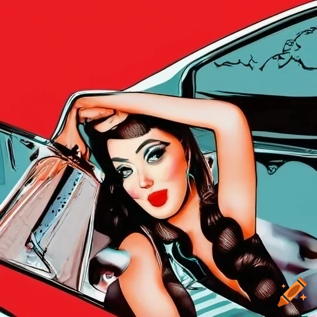 Lana Del Rey poster in Shepard Fairey style on Craiyon