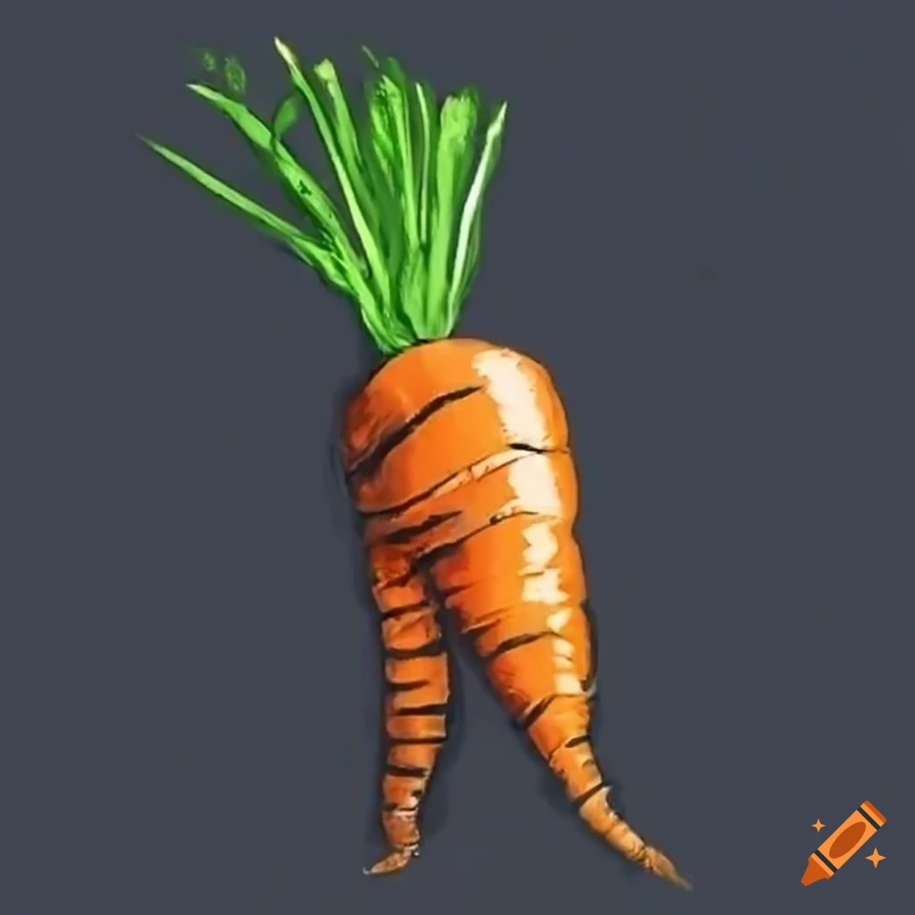 Fresh And Simple Carrot Root On Craiyon
