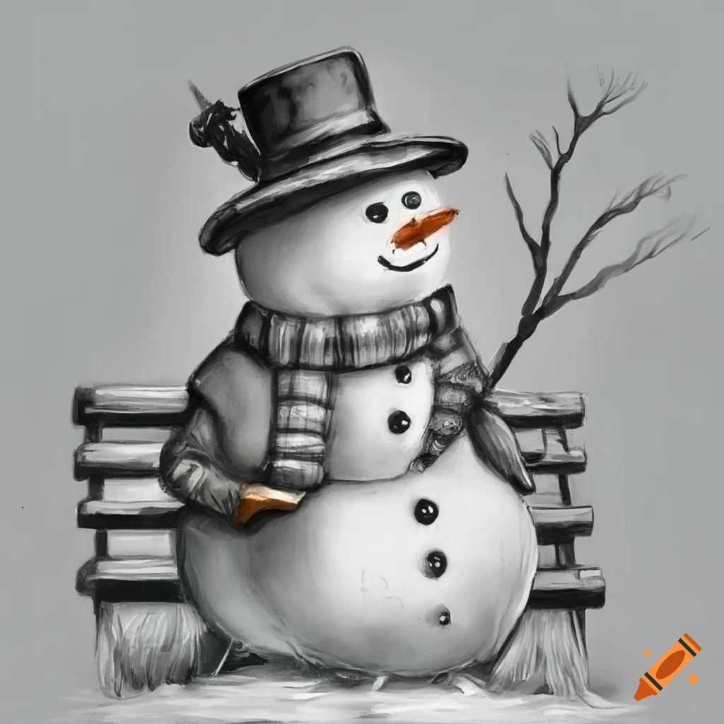 Snowman Drawing || How To Draw Snowman || CoSem Arts | Draw a snowman,  Youtube art, Drawings