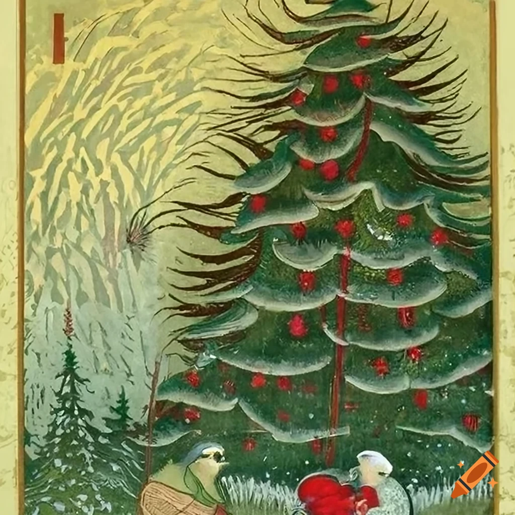 intricate-christmas-tree-illustration-in-a-magical-forest-on-craiyon