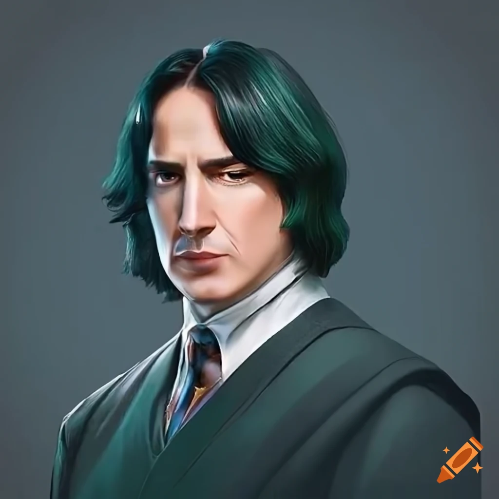 Portrait of young severus snape from harry potter on Craiyon
