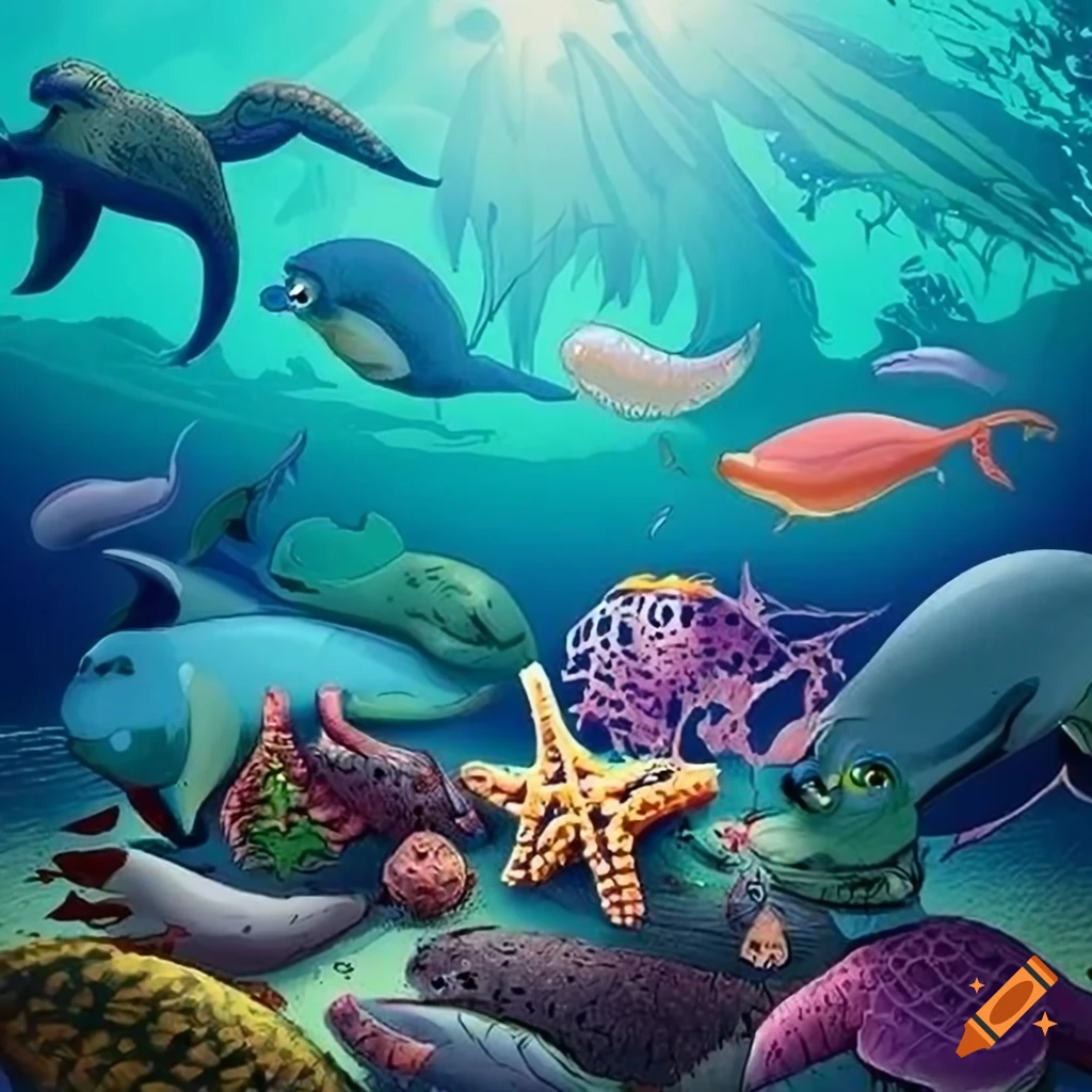 comic-book-style-illustration-of-a-magical-marine-environment-on-craiyon