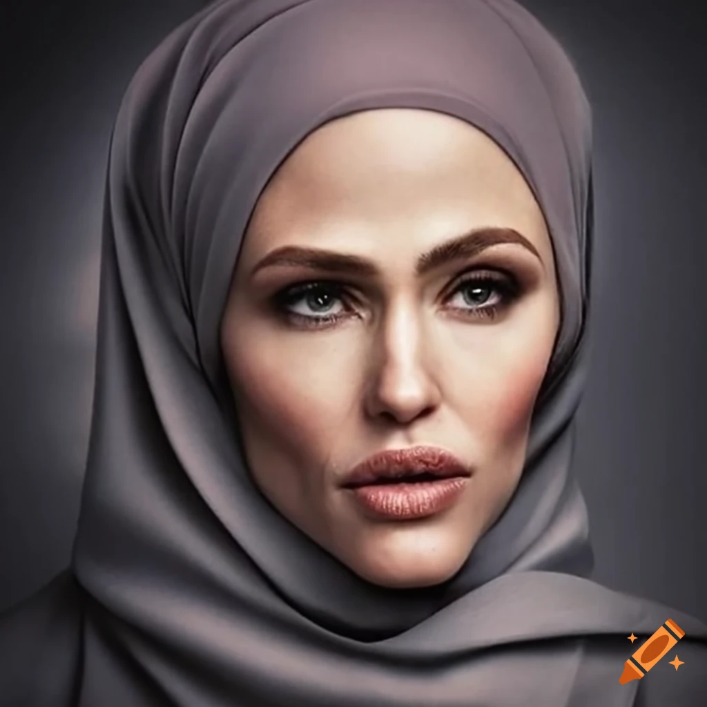 Jennifer Garner wearing a hijab